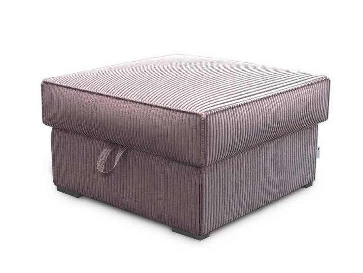 Hellvioletter Hocker SMART COSARO mit Stauraum 65x65 cm