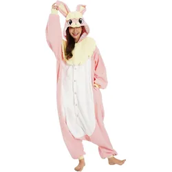 Metamorph Rosa Hase Kigurumi Kostüm (L, M)