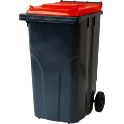 Abfall- und Wertstoffsammelbehälter / 2-Rad Container (F) -  * / rot / 580