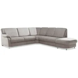 ComfortPlan Ecksofa Tamila S Mikrofaser Grau Alu