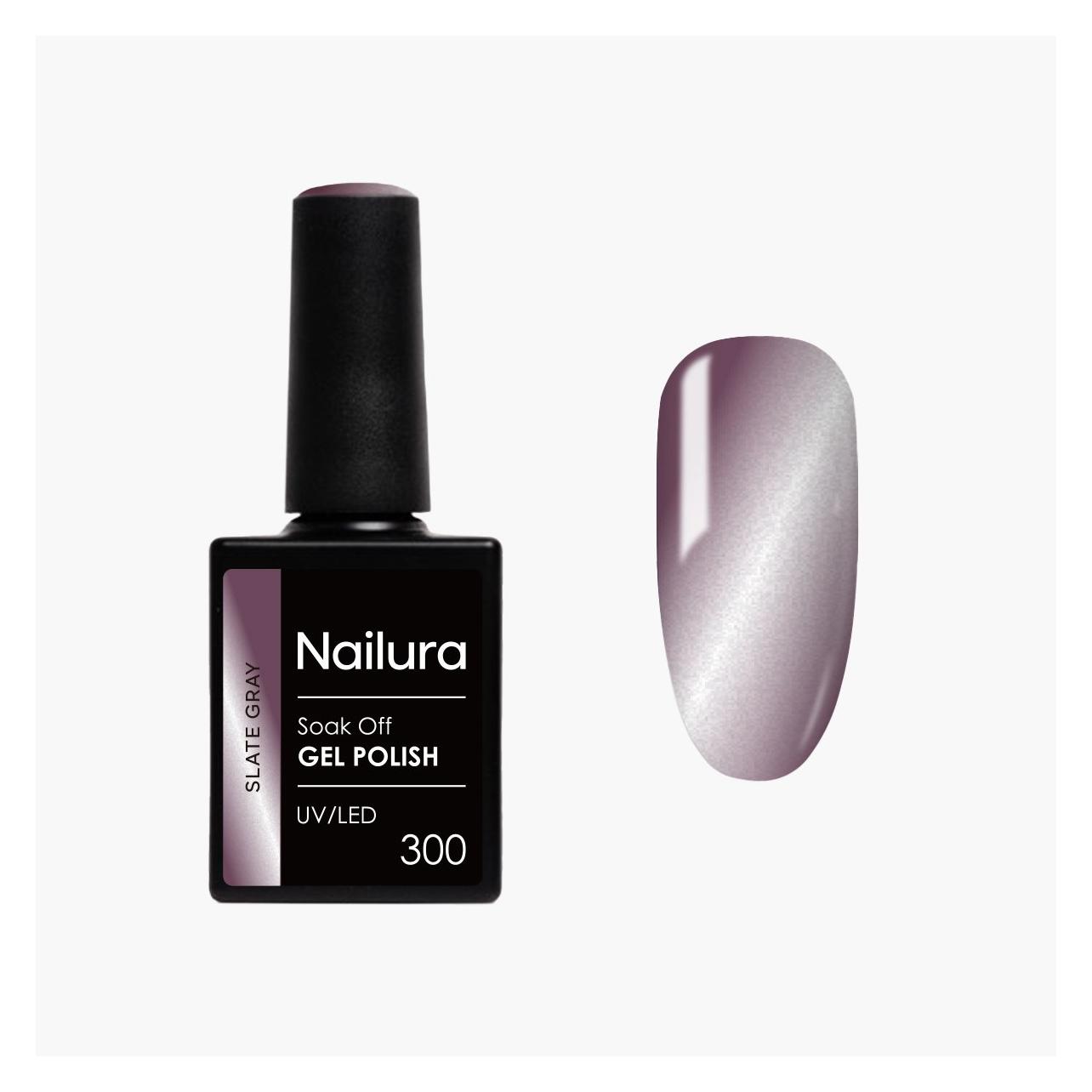 Nailura - Gel Polish 300 - Slate Gray - 10 ml (Slate Gray) (70319)