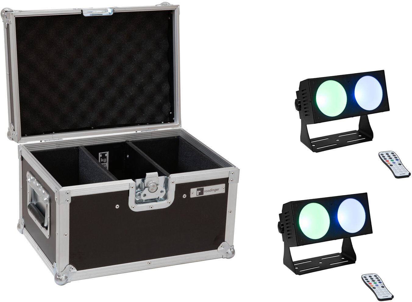 EuroLite Set 2x Led Cbb-2 Cob Rgb Leiste + Case