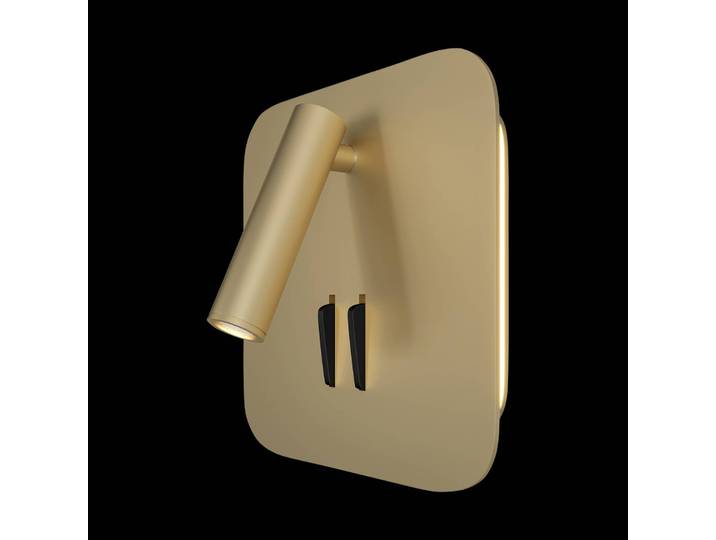 Maytoni Wandlampe los 176, messing / gold, für Schlafzimmer, Aluminium, Modern, LED Wandleuchte, Wandlampe Innen