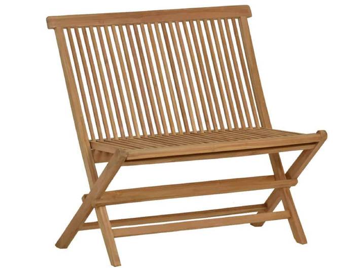 Teak Bank/Klappbank 120cm Massivholz Teak Modern