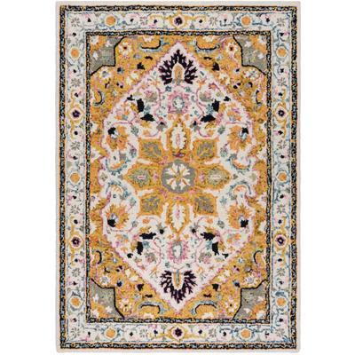 Wollteppich FLAIR RUGS "Dhalia", gelb, B:200cm H:10mm L:290cm, Wolle, Teppiche, 100% Wolle, Wohnzimmer, Schlafzimmer, Esszimmer