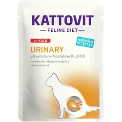 KATTOVIT Feline Diet Urinary 85g Katzennassfutter Diätnahrung Sparpaket 48 x 85 Gramm Kalb