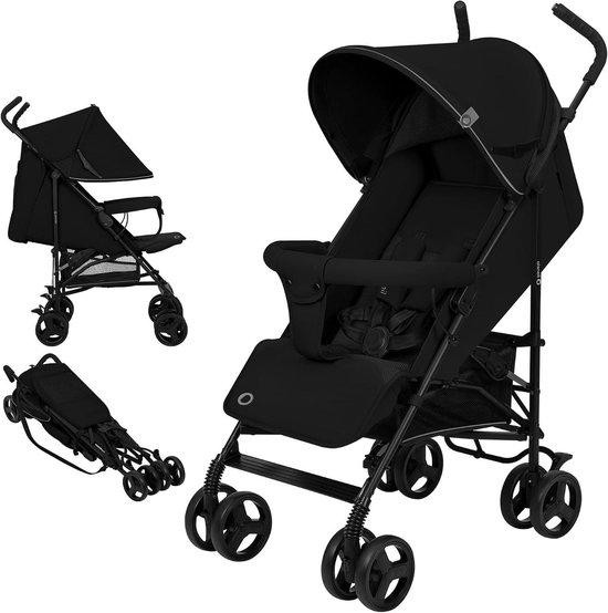 Lionelo Lichtgewicht Buggy Compact Kinderwagen Zwart - Inklapbaar met één hand - Tot 15 kg