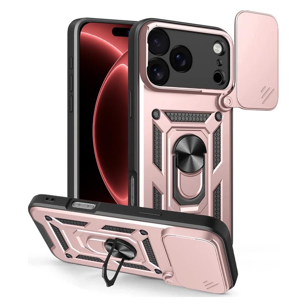 Techsuit - CamShield Series - iPhone 18 Pro / iPhone 17 Pro - Rose Gold (Apple iPhone 17 Pro, Apple iPhone 18 Pro) (72060090)
