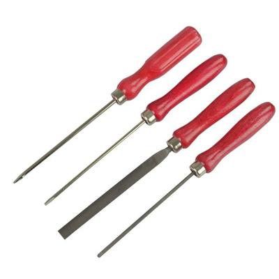 PEBARO L121/125+YW - Feilen- und Schraubendreher-Set, Feilen-Set, 4 Stück