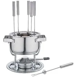Spring Bourguignonnegabel, Fondue Set, Silber