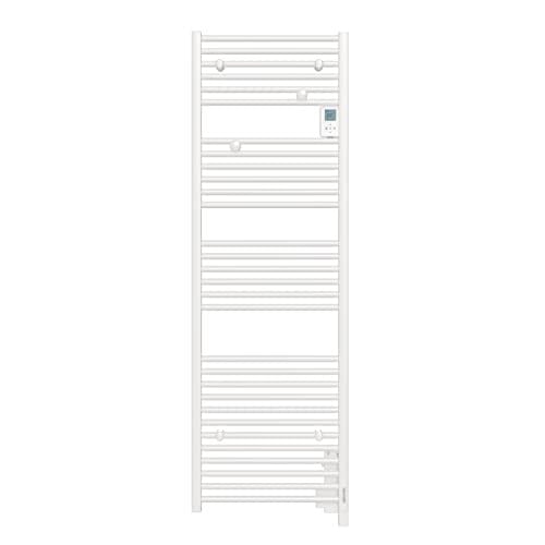 Belrad Elektrische Handdoekradiator met Digitaal Display - Wit - 750W - 159 x 50 cm