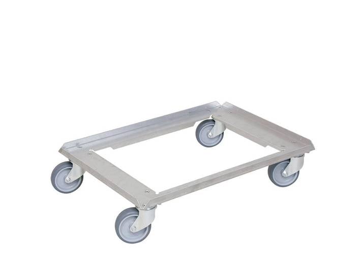 BRB-Lagertechnik Transportroller Alu Transportroller für Kuchenblech-Transportkästen 655x450 mm