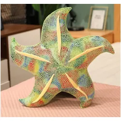 Maskottchen-Plüsch-Seestern-grünes Kissen 20 cm