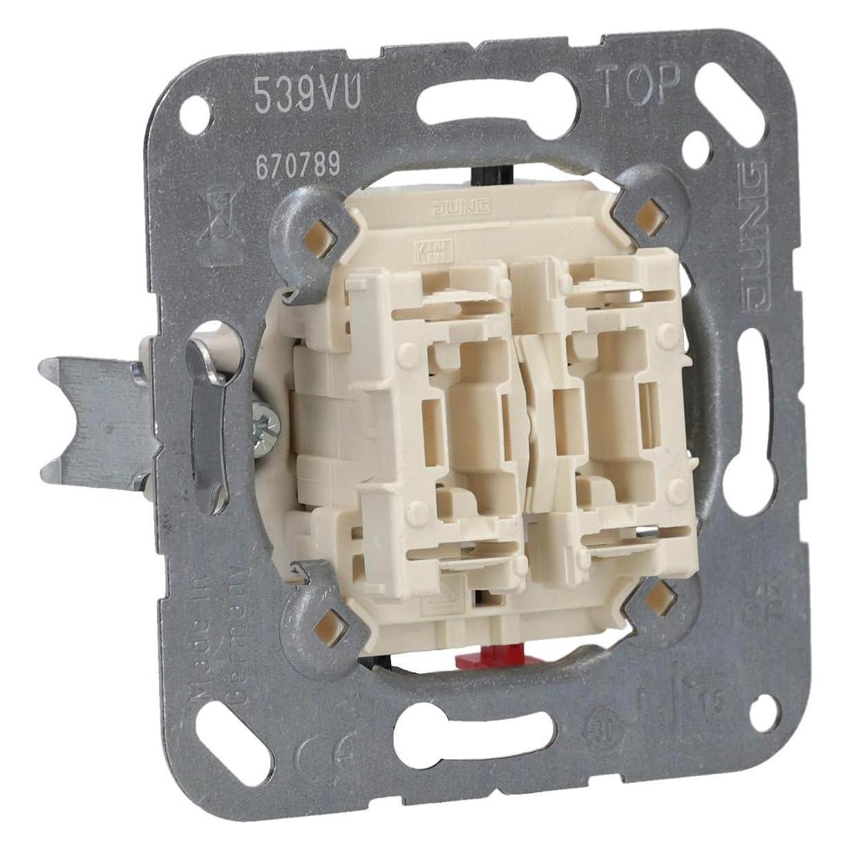 JUNG Schalterprogramm Jalousie Taster 10AX 250V 1 polig (539VU)