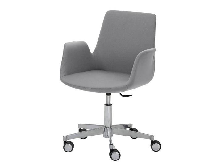 Chaise pivotante myHELIOS 65 x 82 x 65cm Gris/Gris fumé