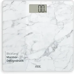 ADE digitale Personenwaage Amina Grafikdruck Marmor weiß BE2306-5