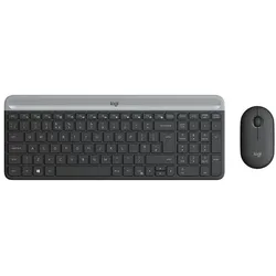 Logitech MK470 (DE, Kabellos), Tastatur, Grau
