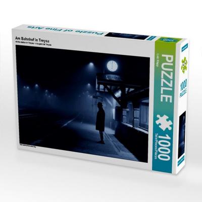 CALVENDO Puzzle Am Bahnhof in Treysa 1000 Teile Puzzle quer | 1000 Teile Lege-Größe 64 × 48 cm Foto-Puzzle für glückliche Stunden