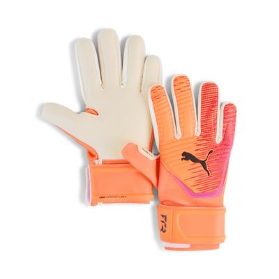 Torwarthandschuhe PUMA "FUTURE Match NC Fußball Torwarthandschuhe Unisex", Damen, Gr. 7, orange (heat fire ravish orange pink), Obermaterial: 100% Polyester. Handgelenkschoner: 100% Latex. Handfläche: 100% Latex. Handrücken: 100% Latex, Handschuhe