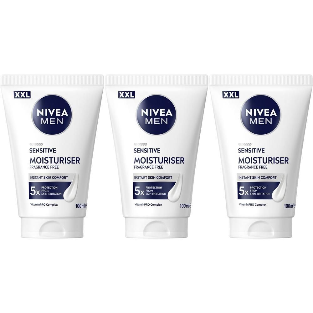 Nivea MEN Sensitive Gesichtspflegecreme XXL 100ml x3 3x100 ml