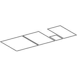 Geberit Set Antirutschmatten für myDay US Breite 115 cm, (5St.)