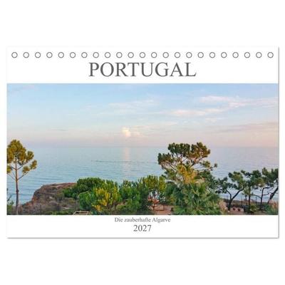 Portugals zauberhafte Algarve (Tischkalender 2027 DIN A5 quer), CALVENDO Monatskalender