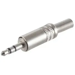 Klinkenstecker Stereo 3,5mm, Metall