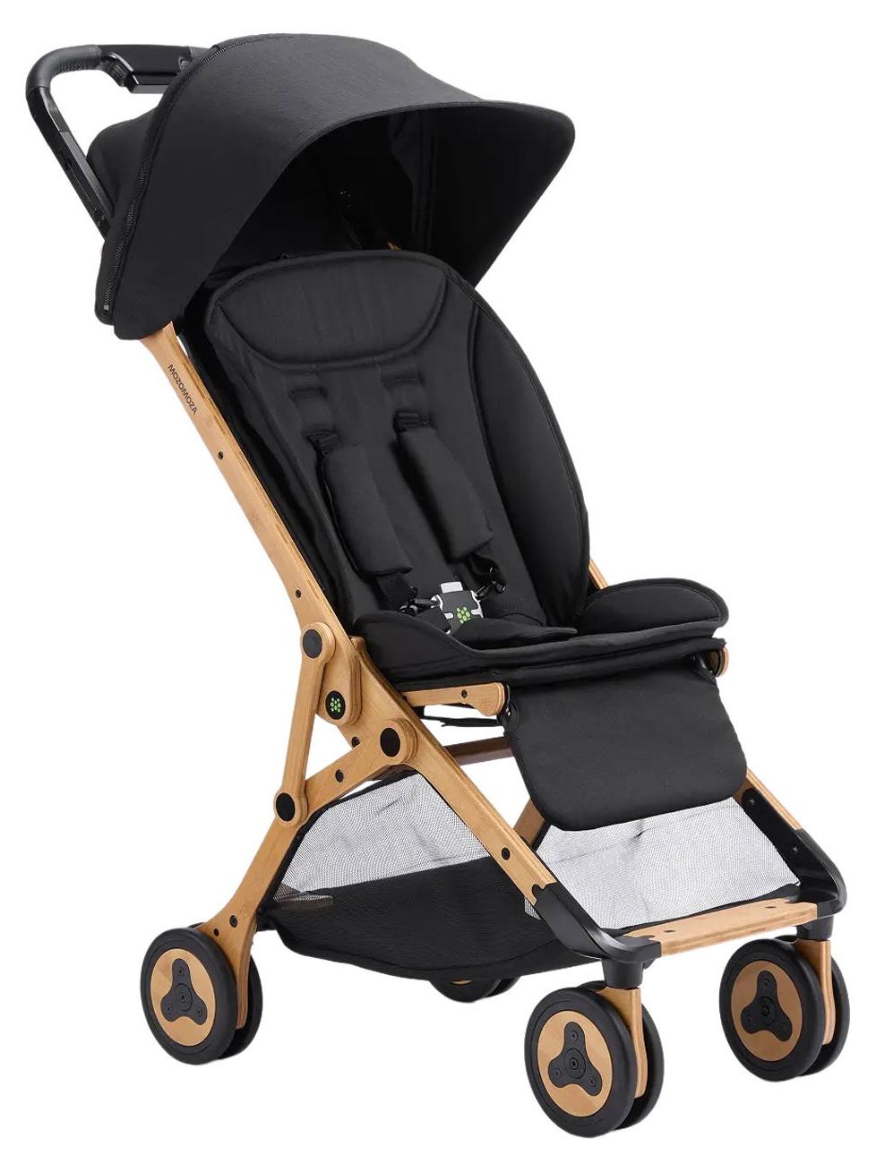 Buggy Panda Schwarz 8,4 kg bis 22 kg mit Einhand-Faltmechanismus und Federung