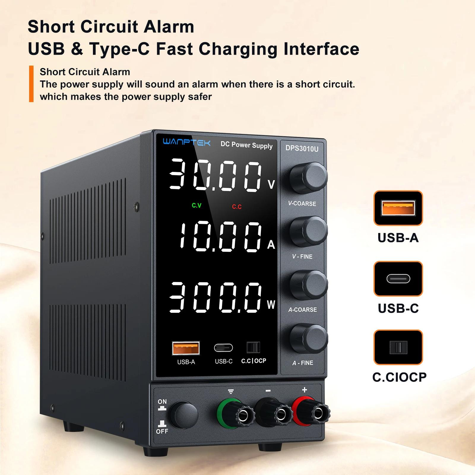 Selius Laboratoriumvoeding Instelbaar - DPS 30V 10A 300W - Micro-Switching DC Voeding