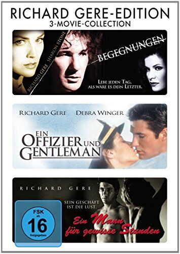 Taylor Hackford - Richard Gere Edition : Ein Mann für gewisse Stunden - Ein Offizier und Gentleman - Begegnungen - 3DVD - Preis vom 10.10.2026 11:48:34 h