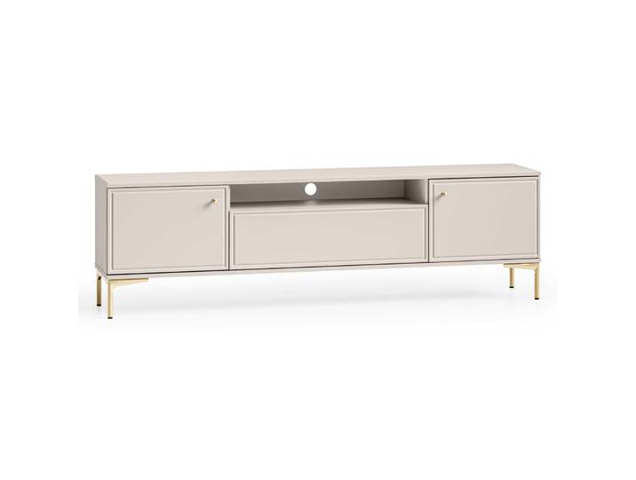 Zweittüriger RTV-Schrank Sandro mit Klappe und Nische, 180 cm,