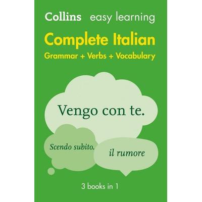 Easy Learning Italian Complete Grammar, Verbs and Vocabulary (3 books in 1), Taschenbuch von Collins Dictionaries, Collins ELT, 978-0-00-814175-2
