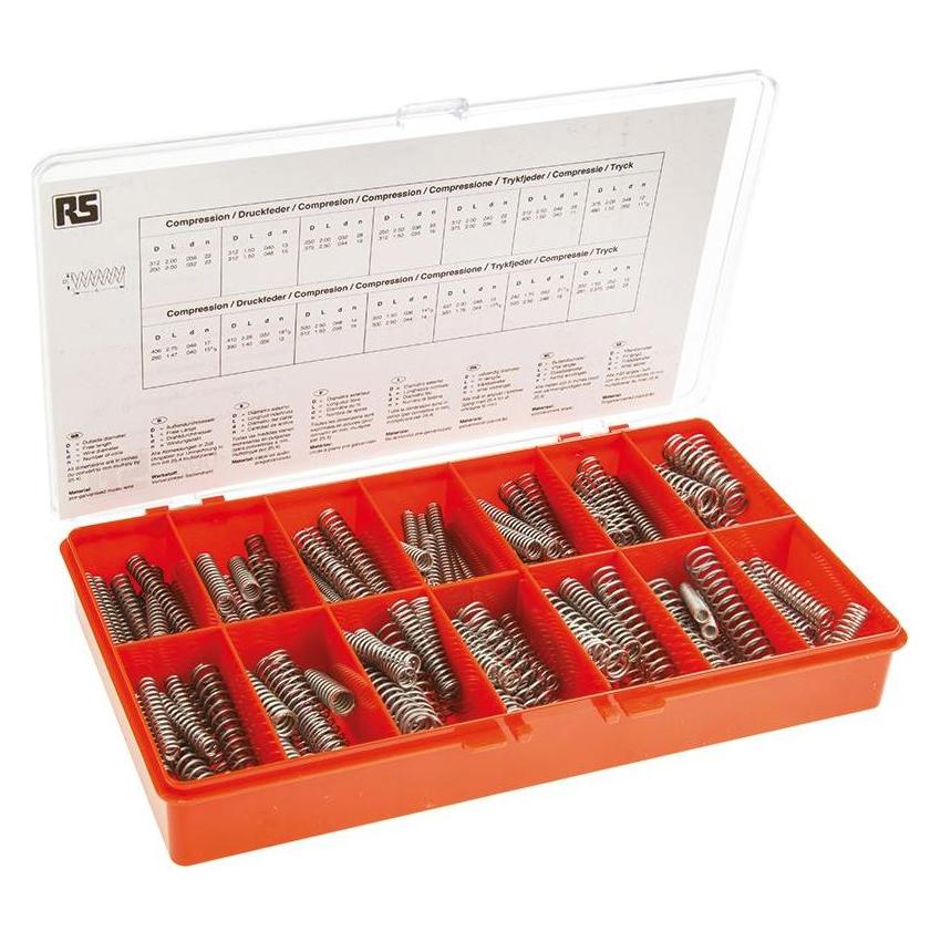 RS PRO Druckfedern Sortiment 6,3 bis 12,5mm (280133)