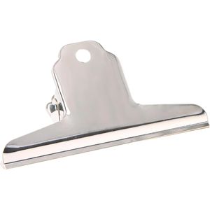 Böttcher-AG Briefklemmer mit Aufhängeöse, 100mm Klemmbreite, silber, 3 Stück