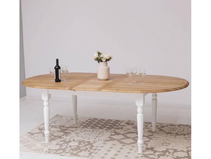 Ovaler Esstisch zum Ausziehen 180-220cm