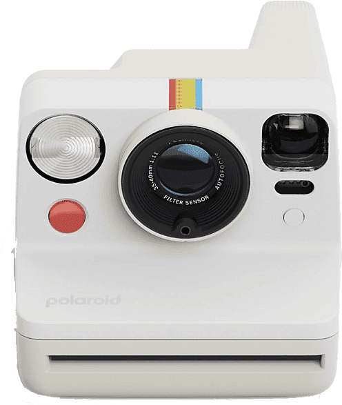Cámara instantánea - Polaroid Now Generation 3, Temporizador automático, Flash preciso, Guijarro blanco