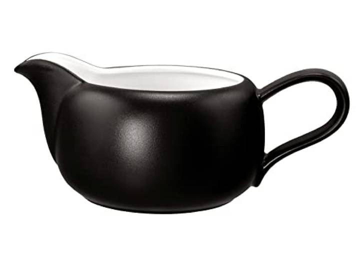Seltmann 001.764294 Liberty Porcelain Rund Sauciere, 65164 Dekor, 0.60L Volumen, Samtschwarz