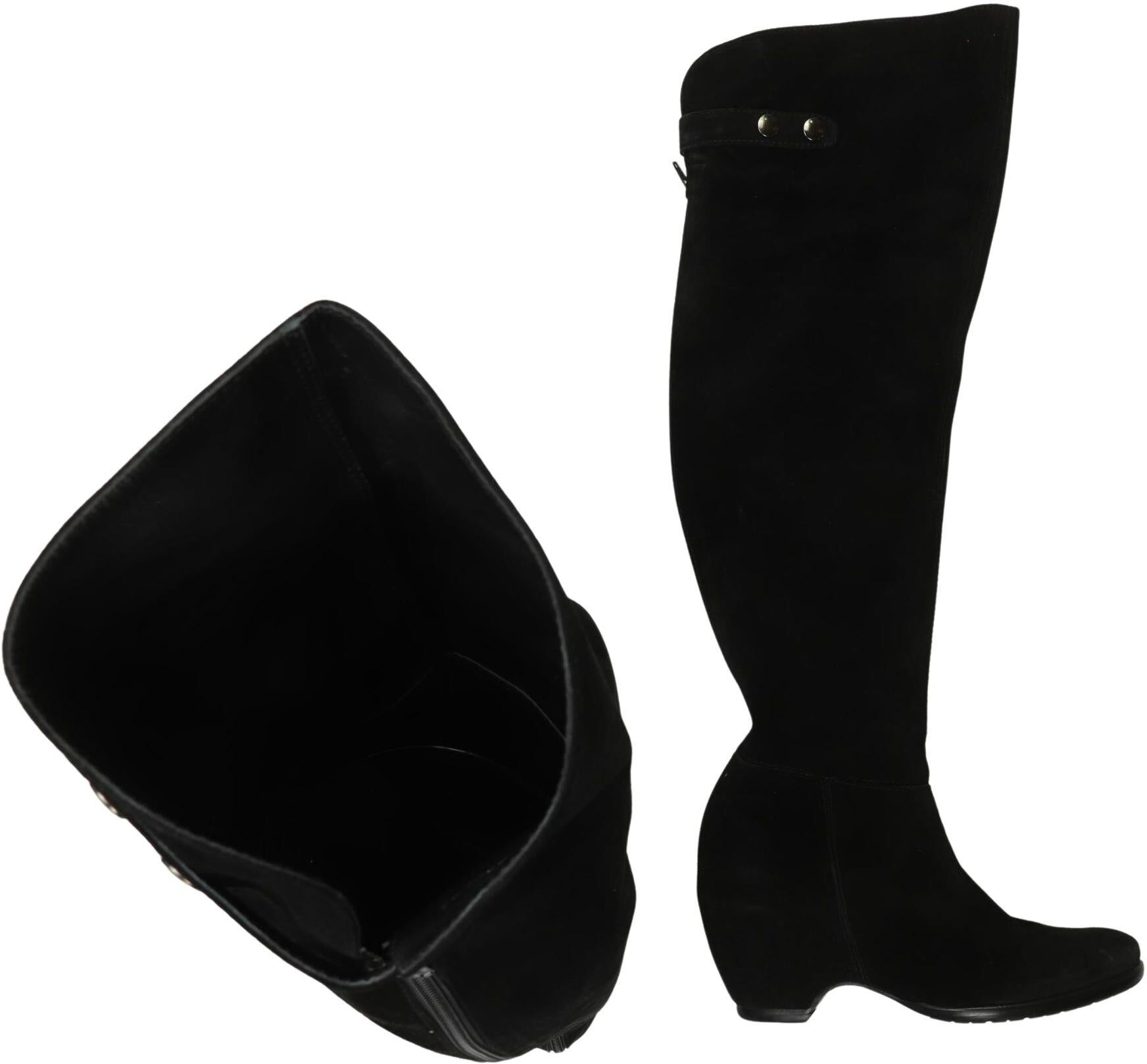 Homers Damen Stiefel, Schwarz, Gr. EU 40, kein / Etikett - Second Hand