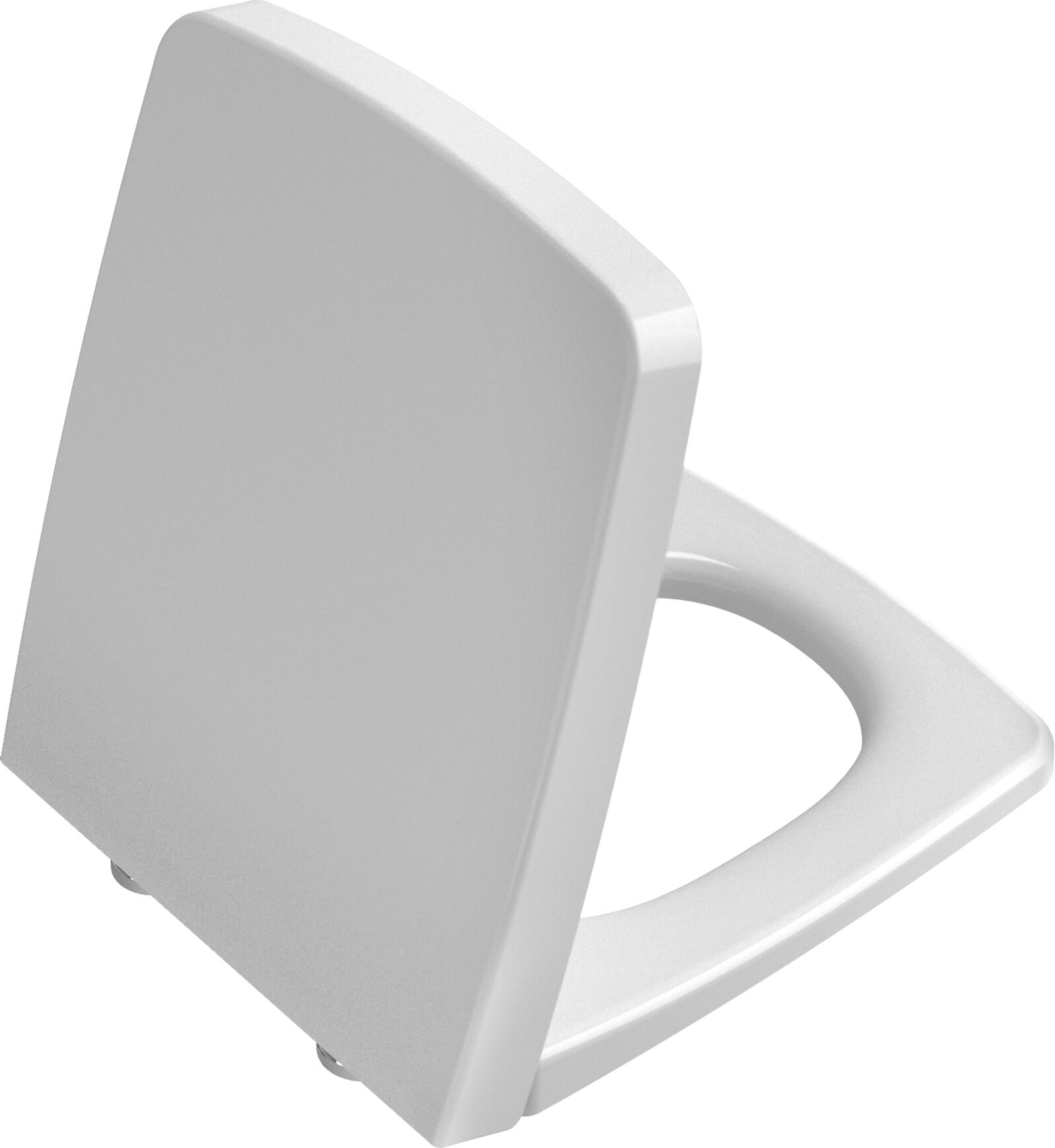 VitrA Metropole WC siège 90003R409 blanc, avec abaissement automatique, charnières Inox