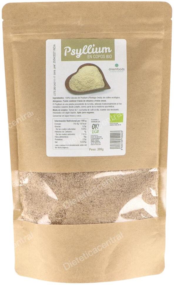 Dream foods psyllium copos 200gr. bio