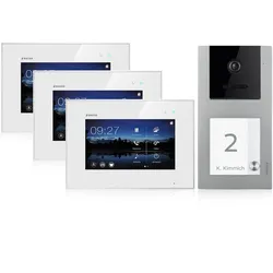 Balter Home Video Türsprechanlage für 1 Familienhaus, Aufputz, 3 Monitore, Balter EVO