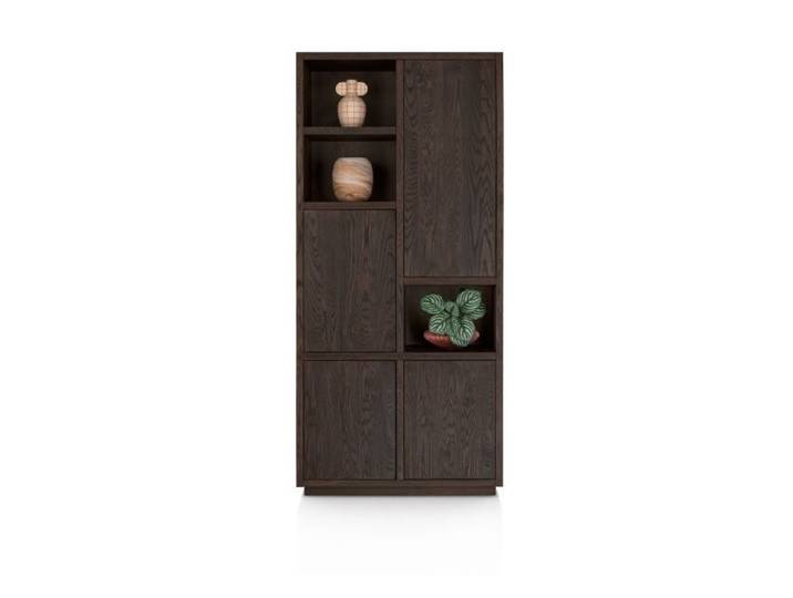 Henders & Hazel Gijon Schrank basalt Eiche Furnier Platinlack