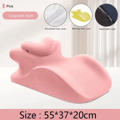 Uplift Curations Multifunctional Prone Sleeping Pillow Comfort Support Bed Cushion (21.65 By 14.57 By 7.87 In) upgraded Pink