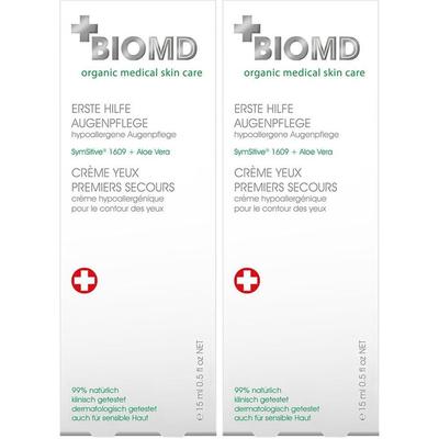 BioMD Erste Hilfe hypoallergene Augenpflege Creme 2x 2x15 ml