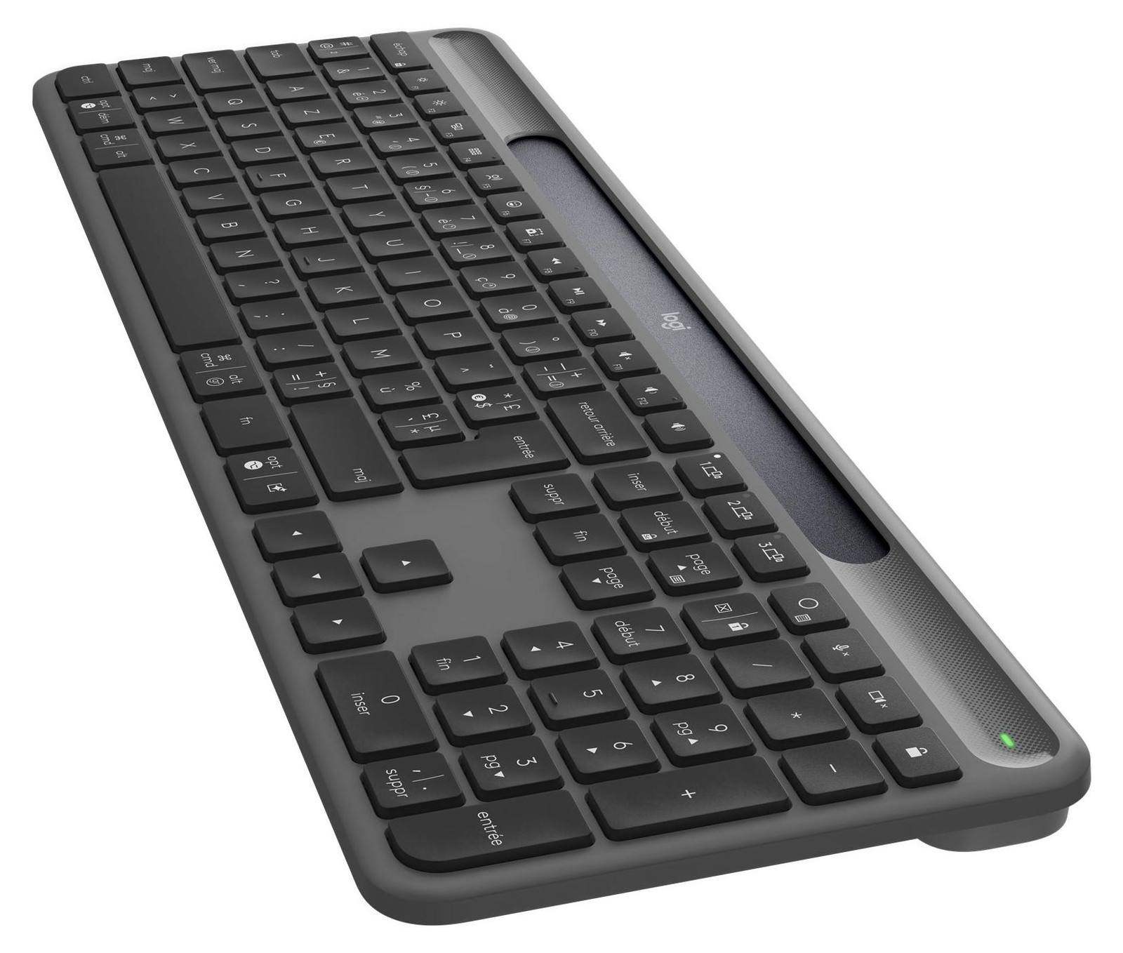 Logitech Signature Slim Solar + K980 Draadloos Toetsenbord AZERTY Grafiet