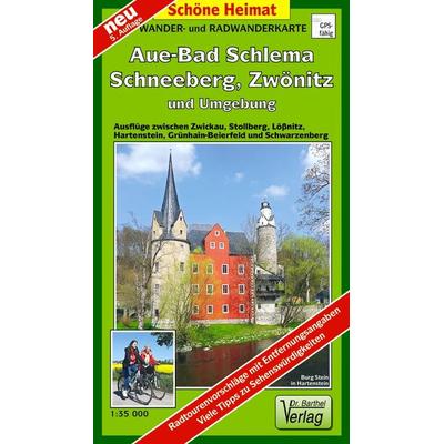 Radwander- und Wanderkarte Aue - Bad Schlema, Schneeberg, Zwönitz und Umgebung, Sonstige von Verlag Barthel, Barthel, A, 978-3-89591-118-7