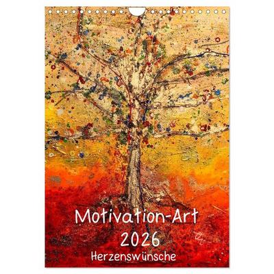 Motivation-Art 2026 (Wandkalender 2026 DIN A4 hoch), CALVENDO Monatskalender