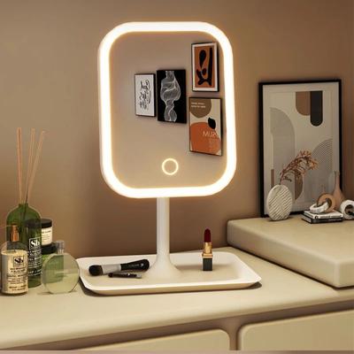 Uplift Treasures 3 Color LED Touch Vanity Makeup Mirror pink