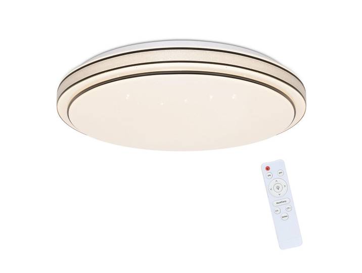 Nettlife Led-Deckenleuchte Benjamin 27/27/6 cm, Schwarz, Kunststoff, Rund, LED integrated, 27x6x27 cm, Lampen & Leuchten, LED Beleuchtung, LED-Deckenleuchten