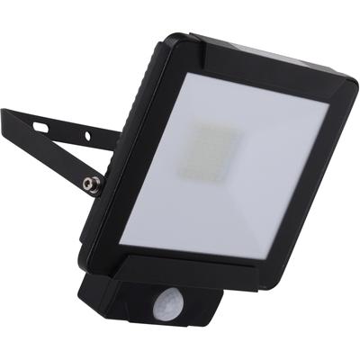 LED Außen-Wandleuchte NÄVE "Radia", schwarz (schwarz, transparent), B:18,5cm H:22cm T:6cm, Leuchten, Zeiteinstellung, incl. Sensor/Bewegungsmelder, Lichteinstellung